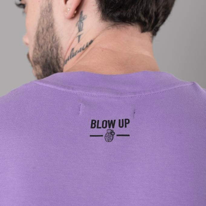 CAMISETA BLOW UP PIXELES LOGO VIOLETA