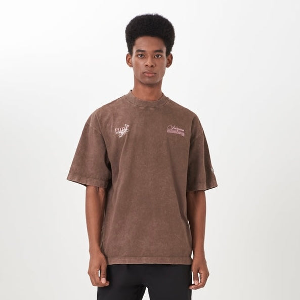 CAMISETA PURE BIOLOGY BROWN WASHED