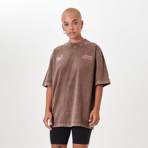 CAMISETA PURE BIOLOGY BROWN WASHED