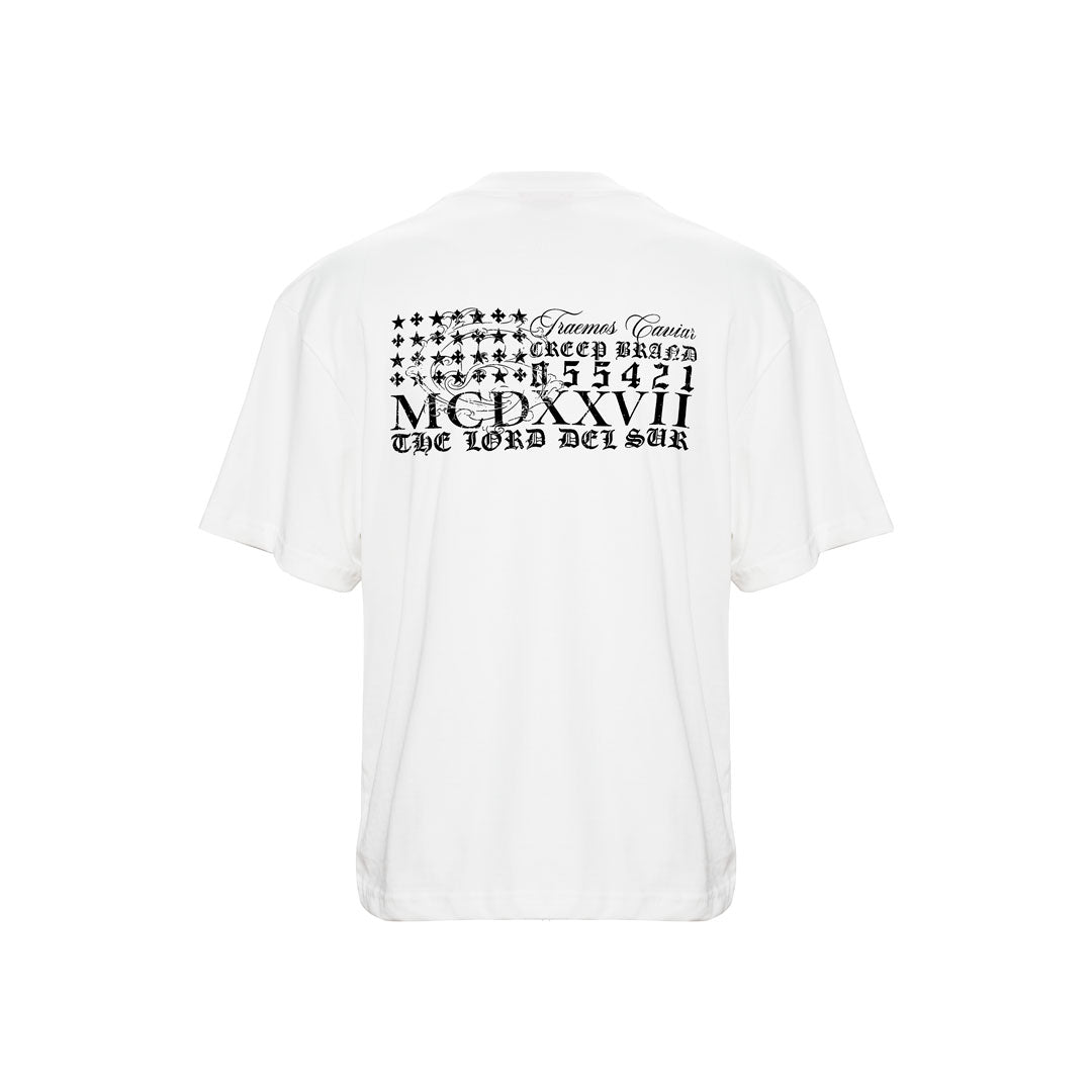 CAMISETA CREEP BRAND 02 BORDADA IVORY