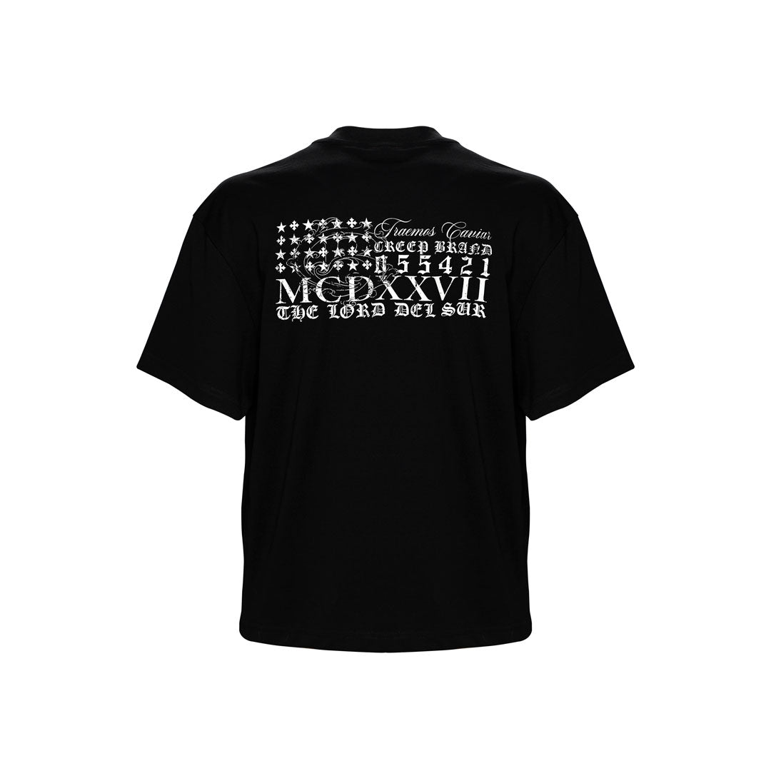 CAMISETA CREEP BRAND 02 BORDAD BLACK