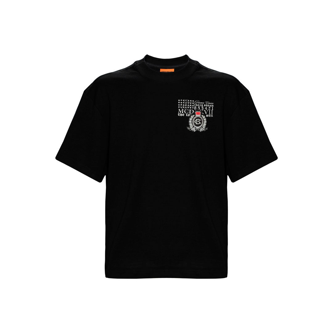 CAMISETA CREEP BRAND 02 BORDAD BLACK