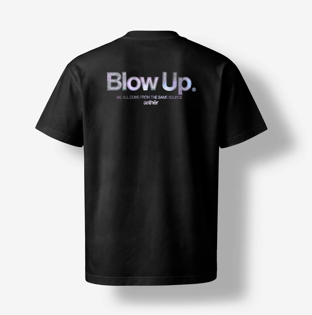 CAMISETA BLOW UP NEGRA TORNASOL