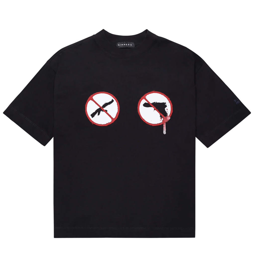 CAMISETA SINNERS AMERICAN HORROR BLACK