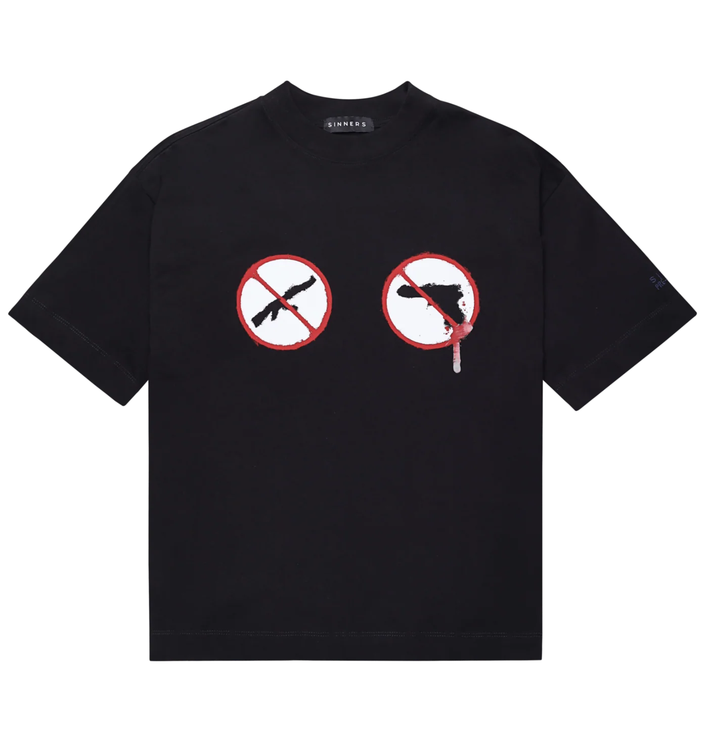 CAMISETA SINNERS AMERICAN HORROR BLACK