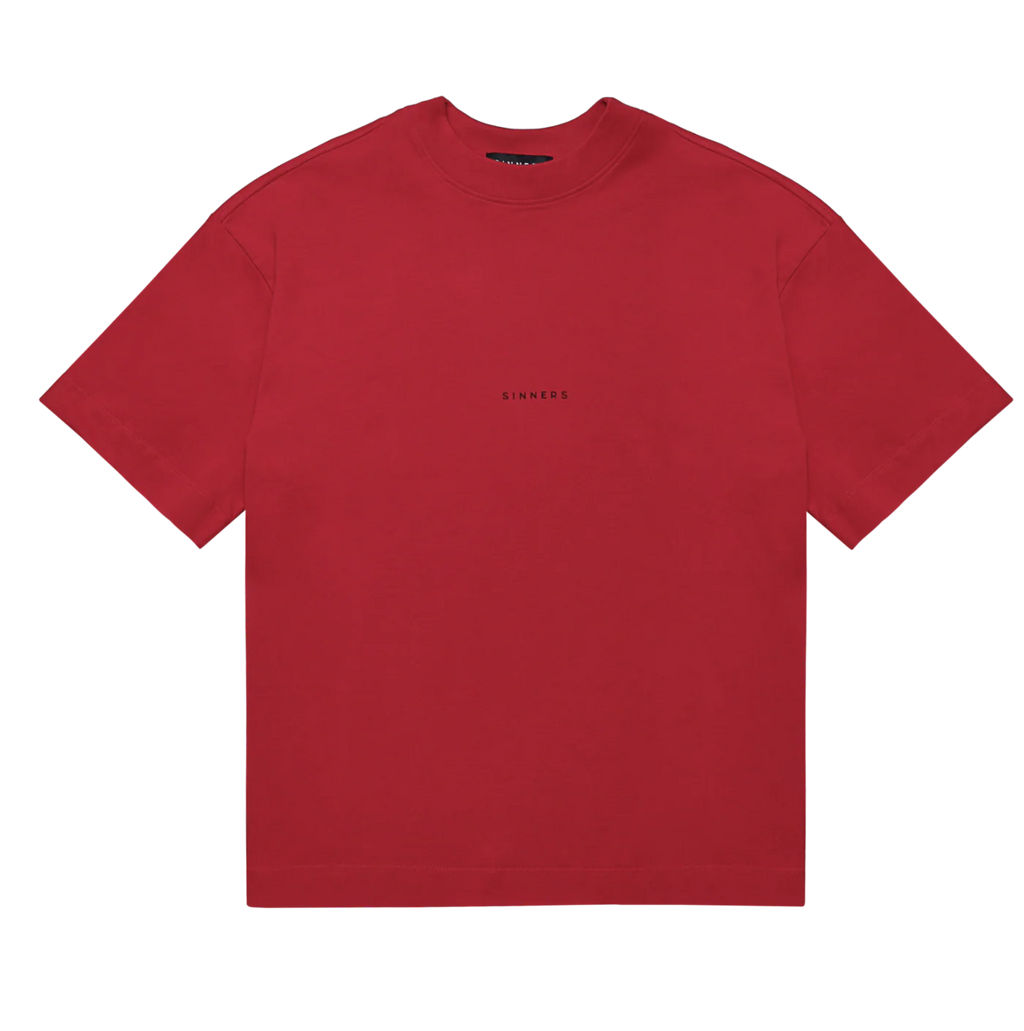 CAMISETA SINNERS CENTER LOGO RED