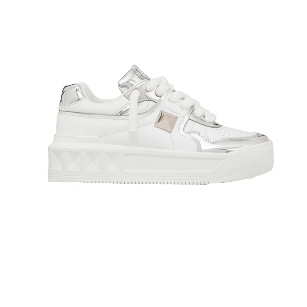 ZAPATOS VALE TINO BLANCOS PLATEADOS