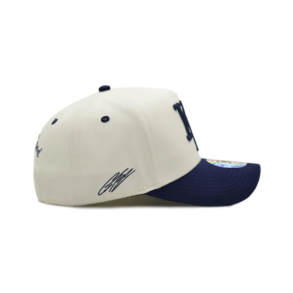 GORRA KINGS BRED BRONX CREMA AZUL