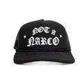 GORRA SINNERS NOT A NARCO BLACK/WHITE