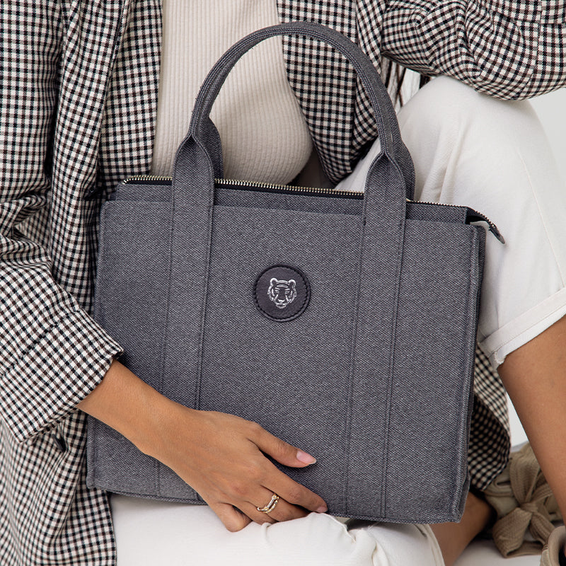 BOLSO B&B TOTE BAG LARGE GRIS