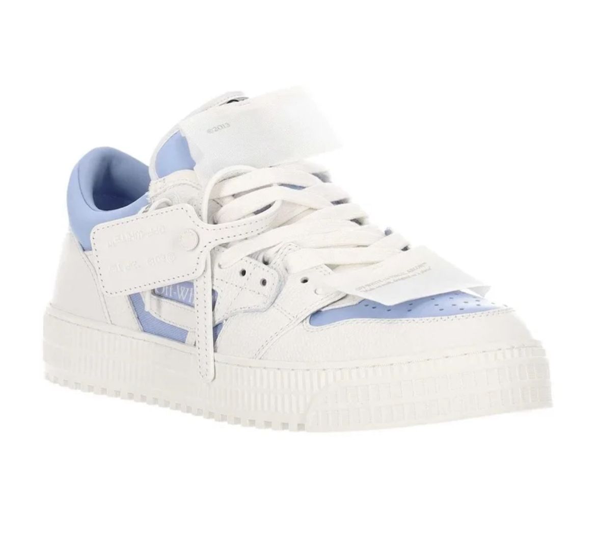 ZAPATOS OFF WHITE COURT 3 BLANCO AZUL