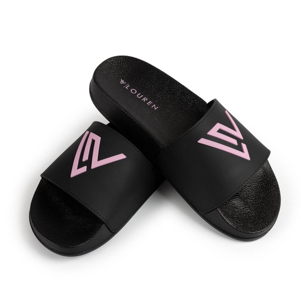 SANDALIAS LOUREN BLACK AND PINK WOMAN