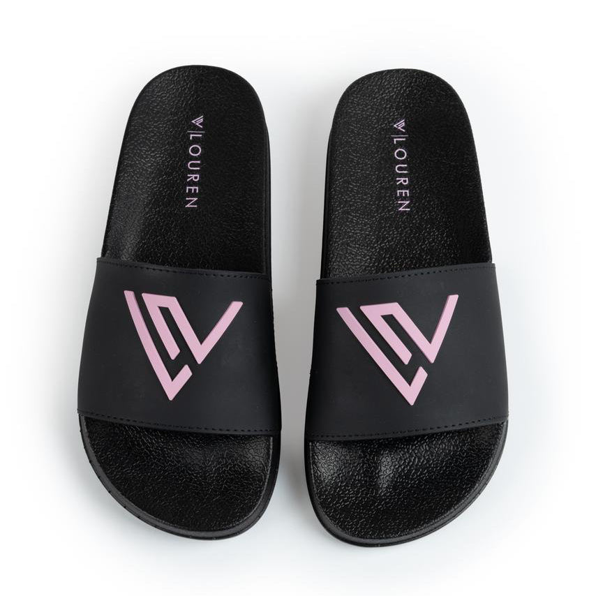 SANDALIAS LOUREN BLACK AND PINK WOMAN