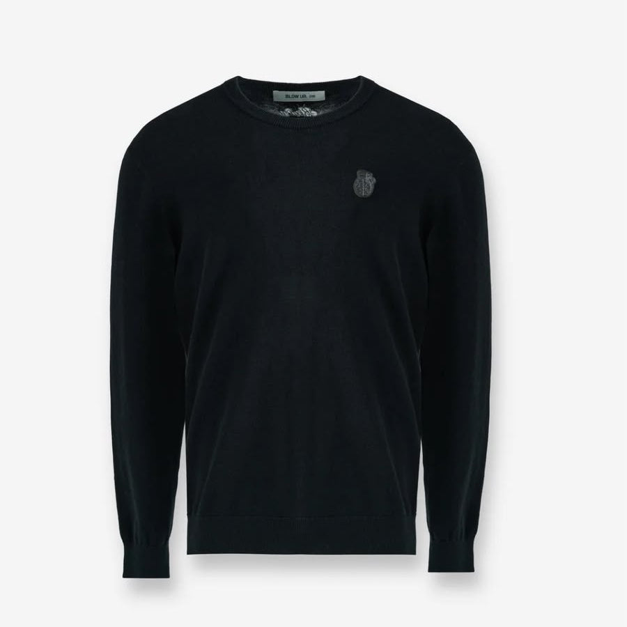 CAMIBUZO BLOW UP BLACK KNITTED TEXTURE
